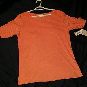 Coral ribbed NWT Lularoe GiGi